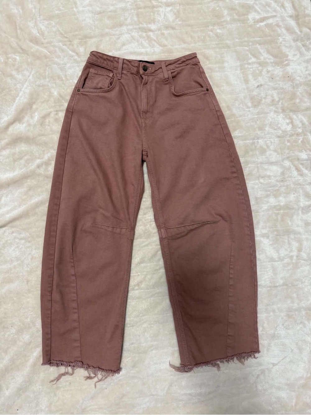 Just Black Dusty Mauve Boyfriend Jeans 26
